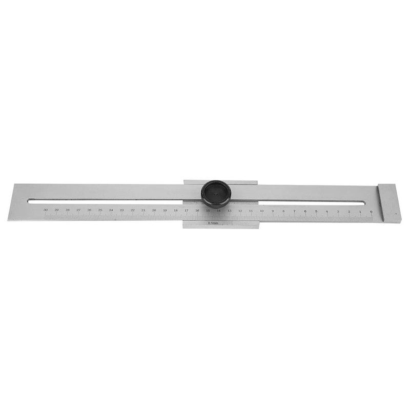 Stainless Steel Scriber Ruler 0 300mm Marking Tool Woodworking Measuring Gauge - Image 1