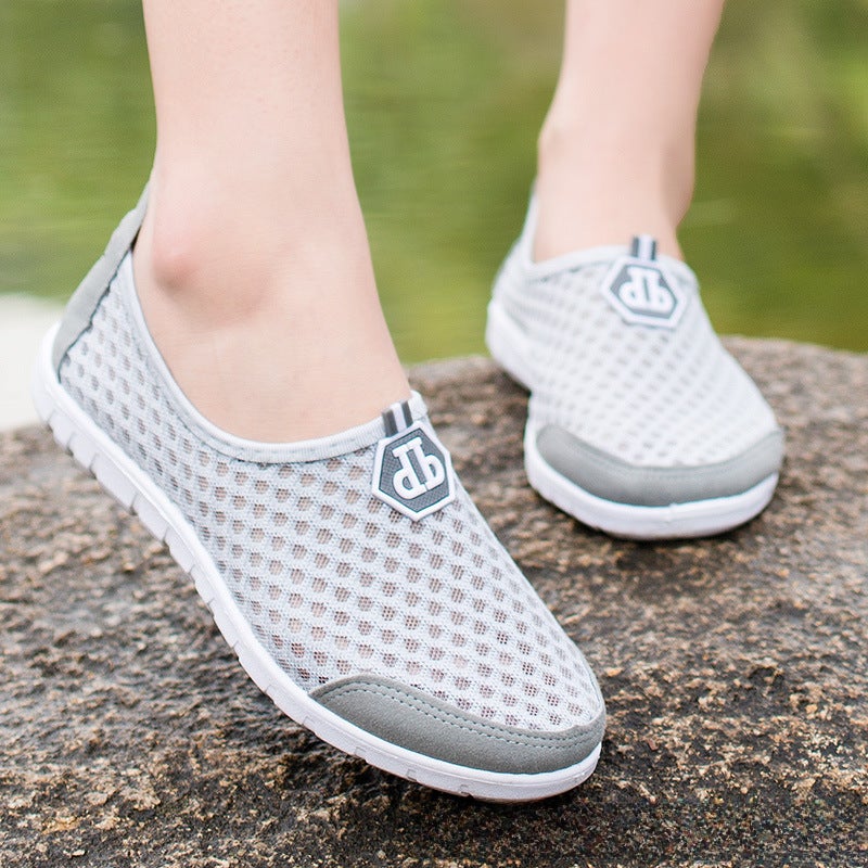 Casual Slip-On Beijing Style Sneakers Women's gray  - Image 1