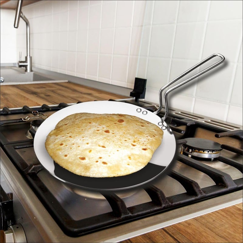Kitchen Essentials Ferstal Tava 22cm Triply with SS Wire Handle - Image 2