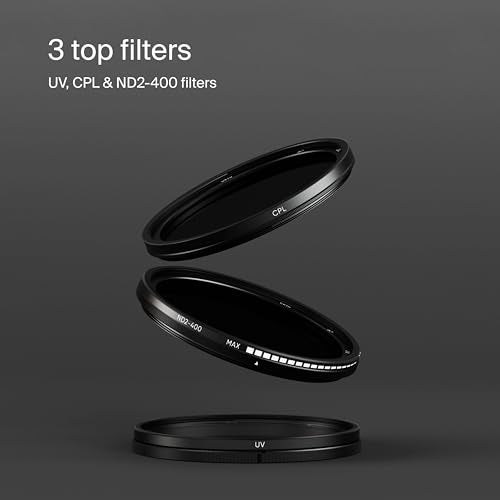 Urth 77mm Explore Filter Kit with UV, CPL and Variable ND2-400 Lens Filters - Image 2