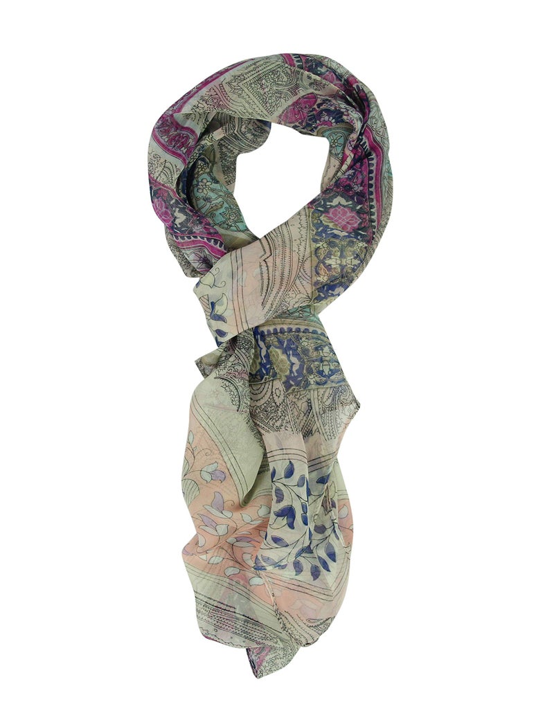 PANTONIGHT Long Chiffon Sheer Scarf Gradient Shaded Colors Lightweight Scarf For Womens (NO.733) - Image 4