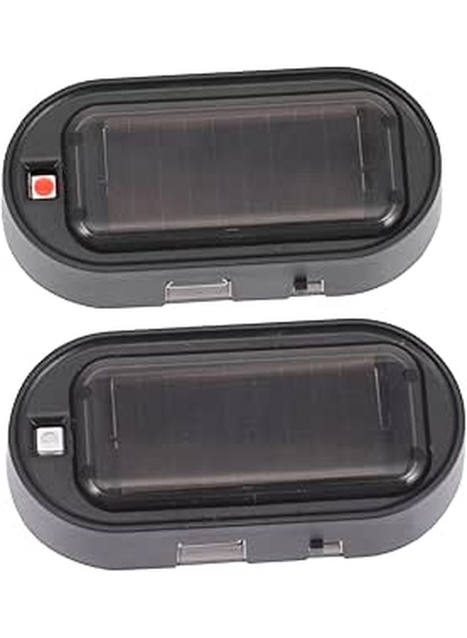 Solar Car Warning Lights USB Charging LED Flashing Security Lights for Cars Trucks SUVs - Image 1