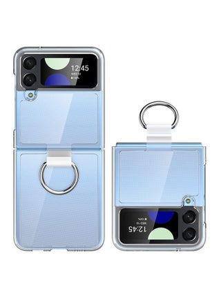 Samsung Galaxy Z Flip 4 Clear Case with Ring, Transparent All-Round for Z Flip 4 Phone Anti-Scratch Full-Body Shockproof Protective Case for Galaxy Z Flip 4 5G (2022)-Crystal Clear - pzsku/Z80CF84E49FC057ECAE3AZ/45/_/1683888989/7c53bc8a-98fe-4717-b384-bc9c860a279c