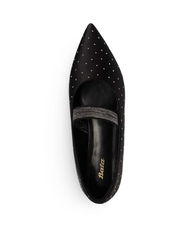 Bata  Stud Detail Strap Flats for Women | Best Price UAE