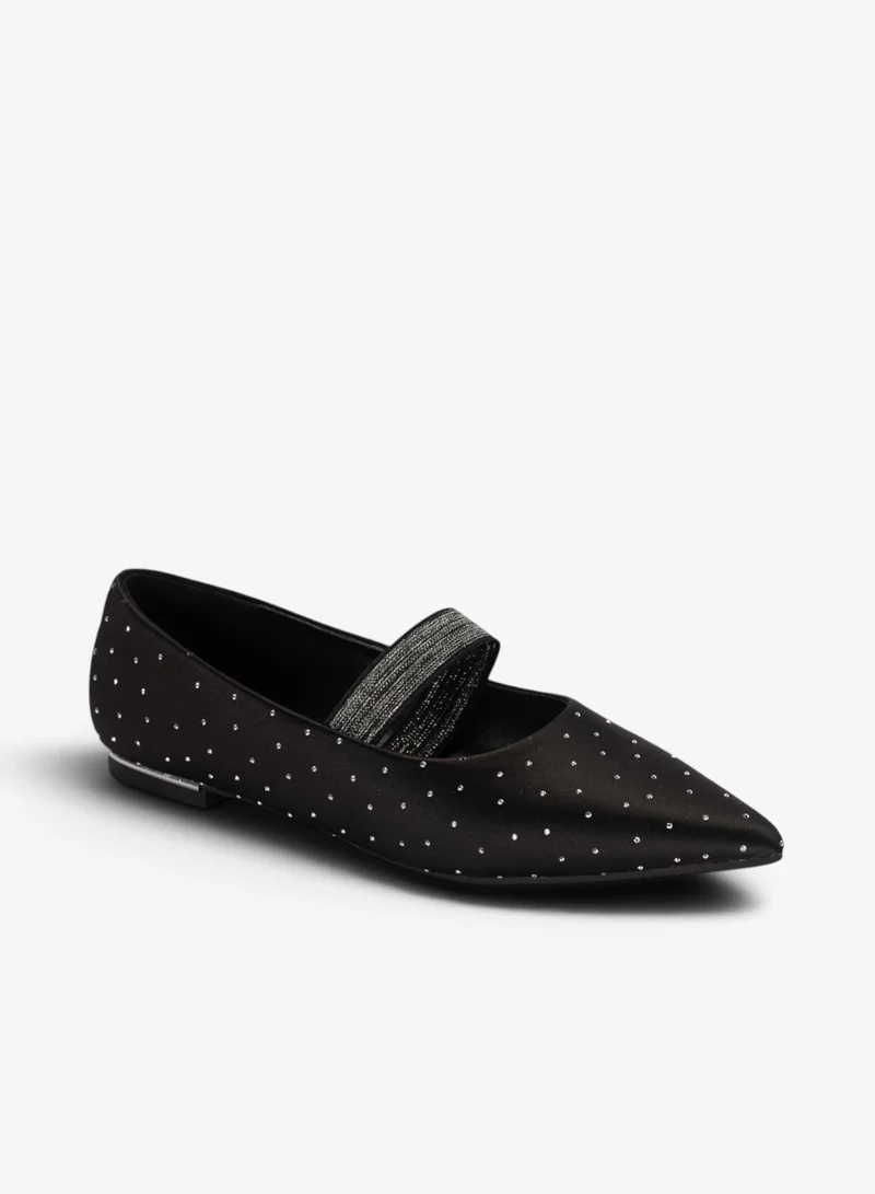 Bata Stud Detail Strap Flats