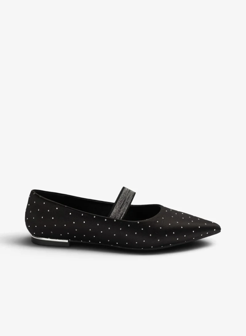 Bata Stud Detail Strap Flats