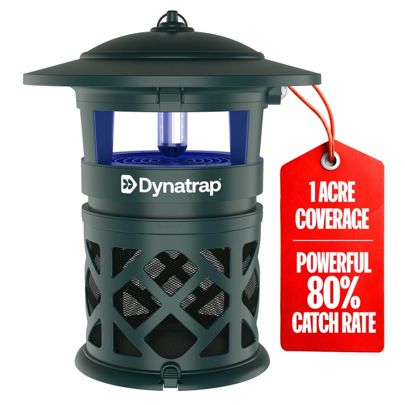 DynaTrap DT2030-GRSR Fly Traps Outdoor - Mosquito & Flying Insect Killer for 1 Acre â€“ Kills Flies, Gnats, Wasps - Bug Zapper Alternative - Green - Image 1