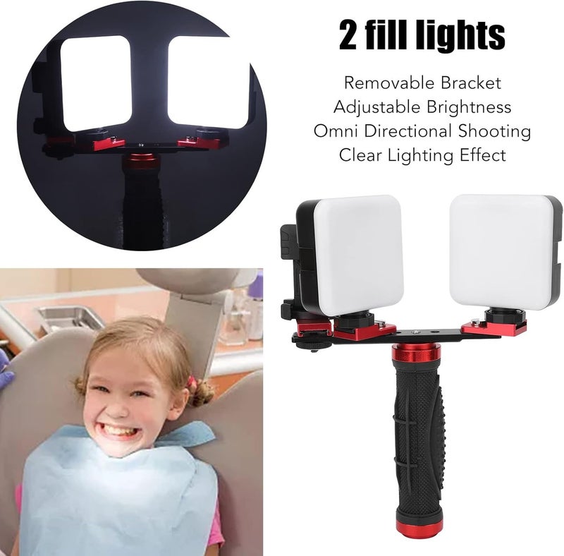 كلاراكو ضوء التعبئة، ضوء الفيديو، مساعدات التصوير الفوتوغرافي للأسنان، كاميرا الهاتف المحمول عن طريق الفم، ضوء إضافي، كاميرا، ضوء صور للتجميل، تصوير الماكرو، تصوير المنتجات - Image 4