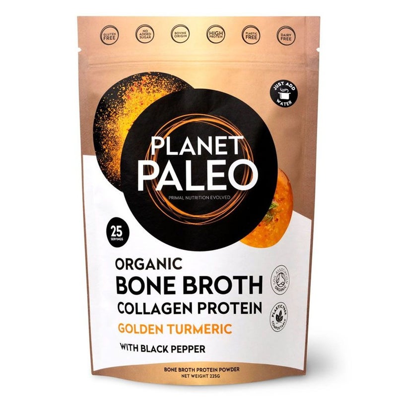 Planet Paleo Collagen Protein Golden Turmeric 225G