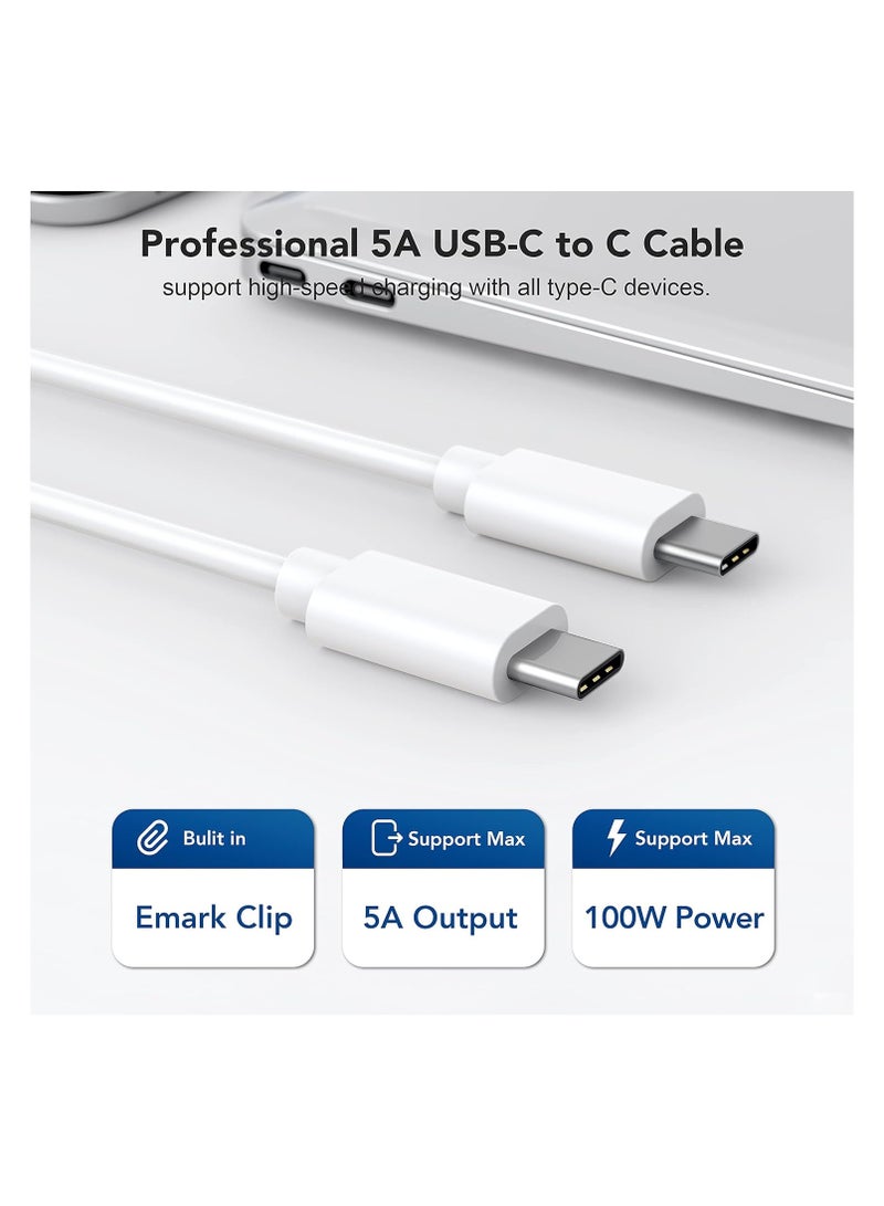 شاحن USB-C سريع بقدرة 61 واط لماك بوك برو/إير – متوافق مع 13 و15 و16 بوصة – كابل 2 متر مرفق - Image 3