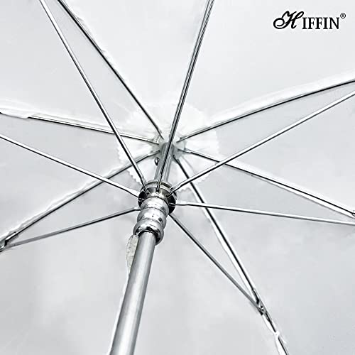 HIFFIN Professional White Umbrella 100cms 36 inch/91cm for Photography Studio LED Video Light Flash, Camera Flash Video Light Stand, Lighting Diffuser - Image 3