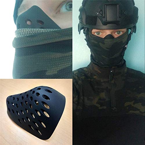 LonlyEagle 3D Mask Inner Bracket for Comfortable Mask Wearing-Internal Support Holder Frame for Balaclavas-Reusable Silicone Face Shell for Cosplay -Lower Half Face Protective for Airsoft/Paintball/BB Gun - Image 5
