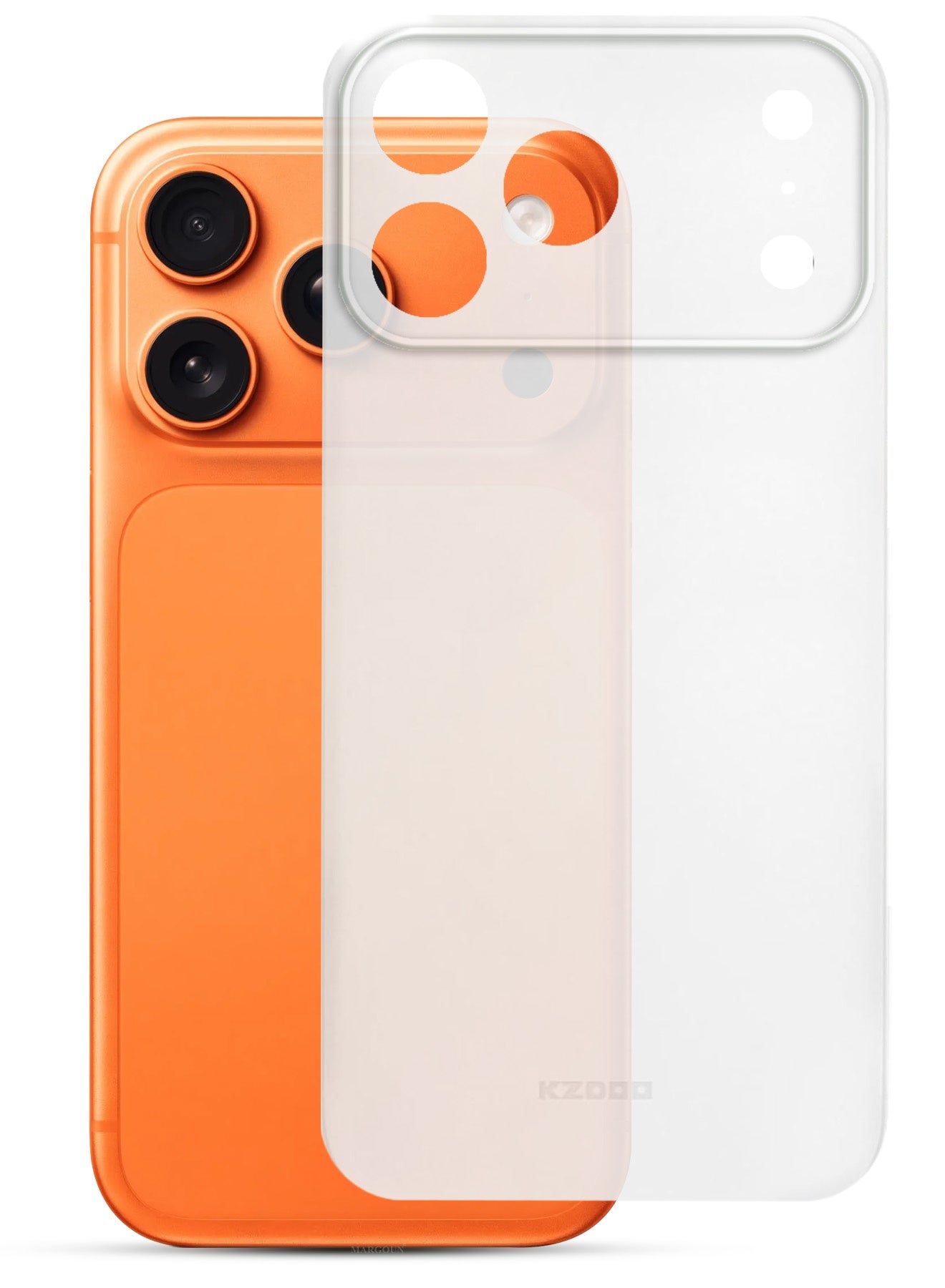 KZDOO Air Skin Case Cover for Apple iPhone 17 Pro Max - Sturdy Back Cover - Durable Thin Case - Drop Protection Cover - Frosted Clear
