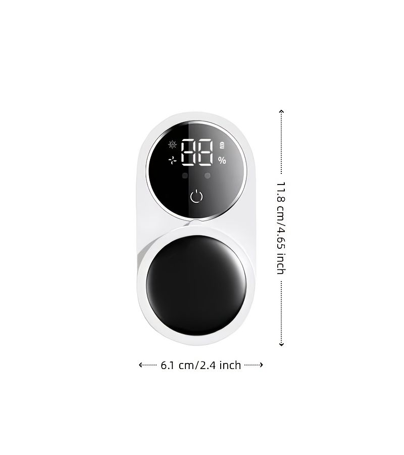 Smart Dual Induction Toothbrush Holder With Automatic Sensor Storage USB Charging LCD Digital Display Easy Wall Mount Installation No Drilling Required - Image 3