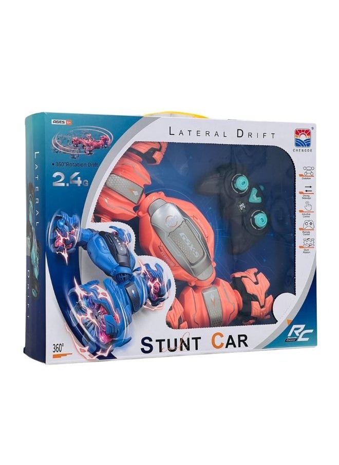 Kids children 2.4G lateral Drift Stunt Car With Light - Remote Control 360 Rotating Drift Car Toy Gift 