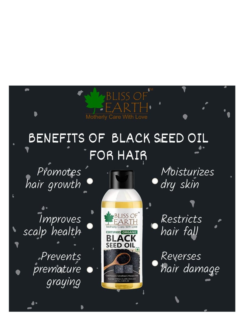 Bliss of Earth Certified Organic Black Seed Oil Kalonji Oil  2X100GM Immune System Booster Digestive Support … - Image 5