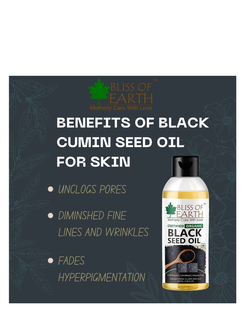 Bliss of Earth Certified Organic Black Seed Oil Kalonji Oil  2X100GM Immune System Booster Digestive Support … - Image 4
