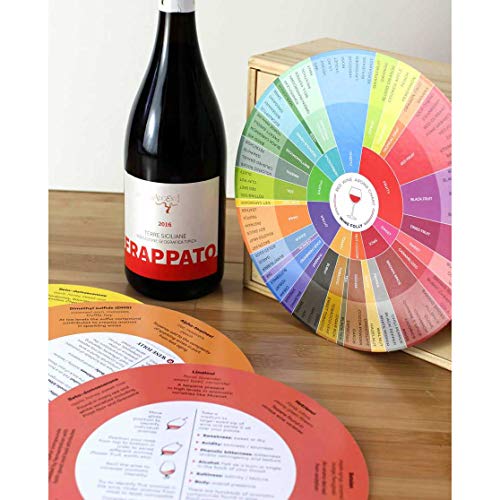 Wine Folly Wine Aroma Wheel Charts – 4-Pack for Red, White, Rosé & Sparkling | Wine Tasting Guide with Aromatic Compound Info | Durable, Glossy Educational Chart Set - Image 4