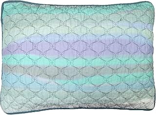 Donna Sharp Pillow Sham - Summer Surf Coastal Decorative Pillow Cover with Blue Pattern - Standard - Image 1