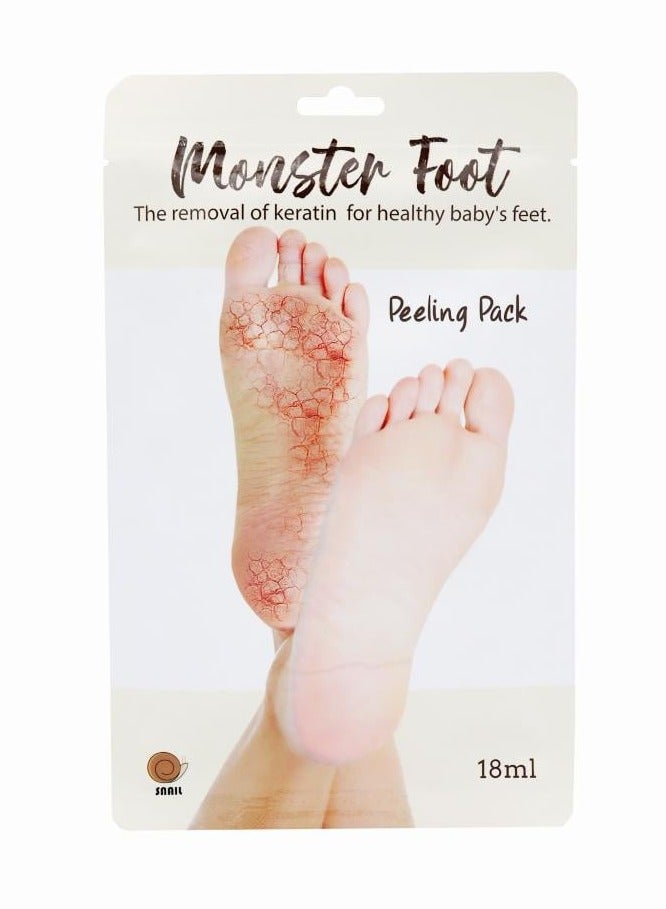 سنايل مجموعة ماسك تقشير الاقدام الكوري مونستر مكونة من 5 قطع  18*5 مل - Image 3