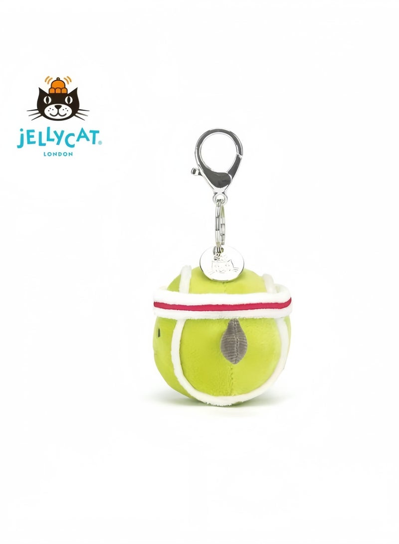 جيليكات Jellycat Amusables الرياضة حقيبة تنس شنقا ملحقات سلسلة المفاتيح لعبة أفخم هدية عيد ميلاد - Image 3