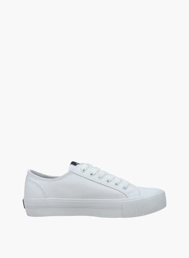 Women's Panelled Sneakers with Lace-Up Closure - BALTIMORE II