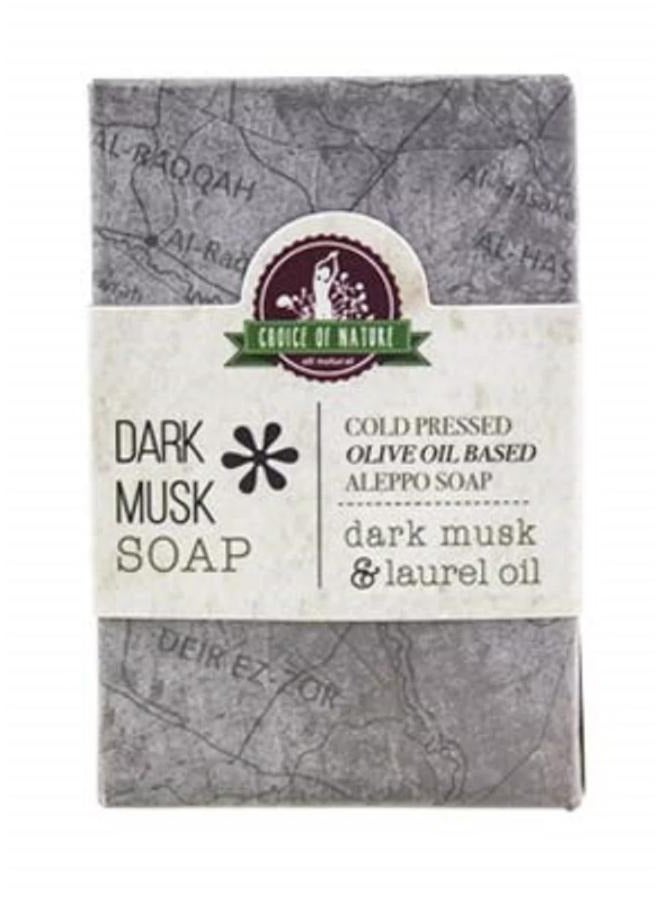 صابون حلب بالمسك الداكن المعصور على البارد 125 جم