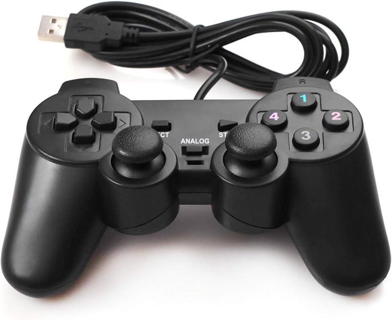 Baigeda USB Wired Game Controller for Windows PC/Raspberry Pi Remote Controller Gamepad Gaming Joystick Dual Vibration Joypad for Laptop Desktop Computer(Windows 11/10/8/7) & Steam/Roblox/RetroPie/RecalBox - Image 1