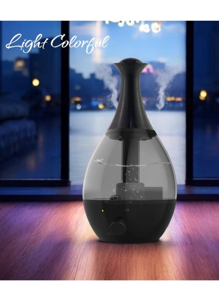 ماركة غير محددة منقي الهواء 3 لتر موزع الزيوت العطرية، فوهة فائقة الهدوء 360 درجة، تغيير اللون، ايقاف تلقائي وضوء الاشعة فوق البنفسجية، يدوم حتى 24 ساعة  - Image 2