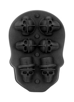 Skull Shape Ice Box Black 12.7x18.2cm