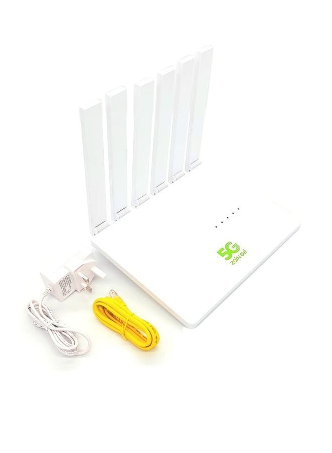 زين سمارت برو هوم واي فاي 5G أبيض لون أبيض - Image 3