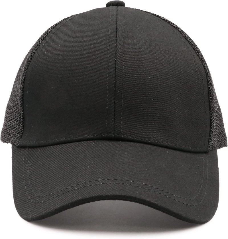 ProMindFun Womens Pony Hat High Ponytail Baseball Cap Girls Messy Bun Caps Camouflage Trucker Bad Hair Day Adjustable Dad Hat - Image 3
