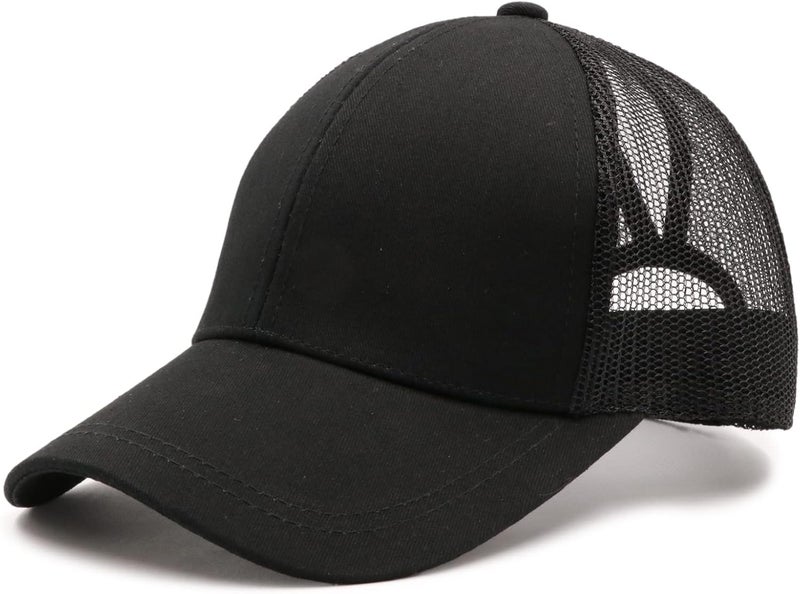 ProMindFun Womens Pony Hat High Ponytail Baseball Cap Girls Messy Bun Caps Camouflage Trucker Bad Hair Day Adjustable Dad Hat - Image 5