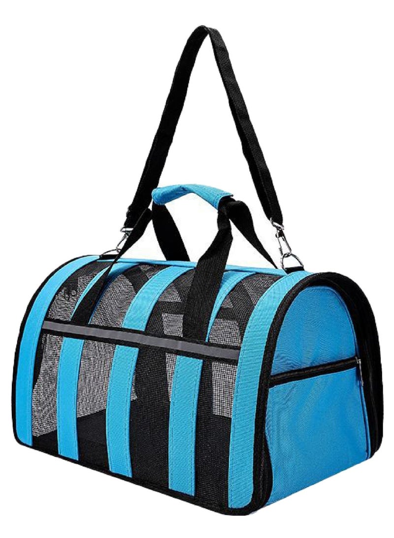 Arabest Portable Pet Carrier Bag with Shoulder Strap and Handles Breathable Mesh Travel Tote for Cats and Small Dogs, Size 40cm x 27cm x 25cm - Image 1