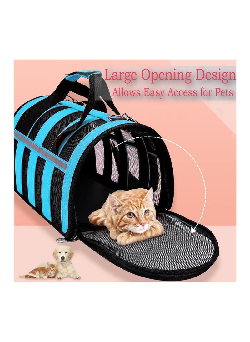 Arabest Portable Pet Carrier Bag with Shoulder Strap and Handles Breathable Mesh Travel Tote for Cats and Small Dogs, Size 40cm x 27cm x 25cm - Image 3