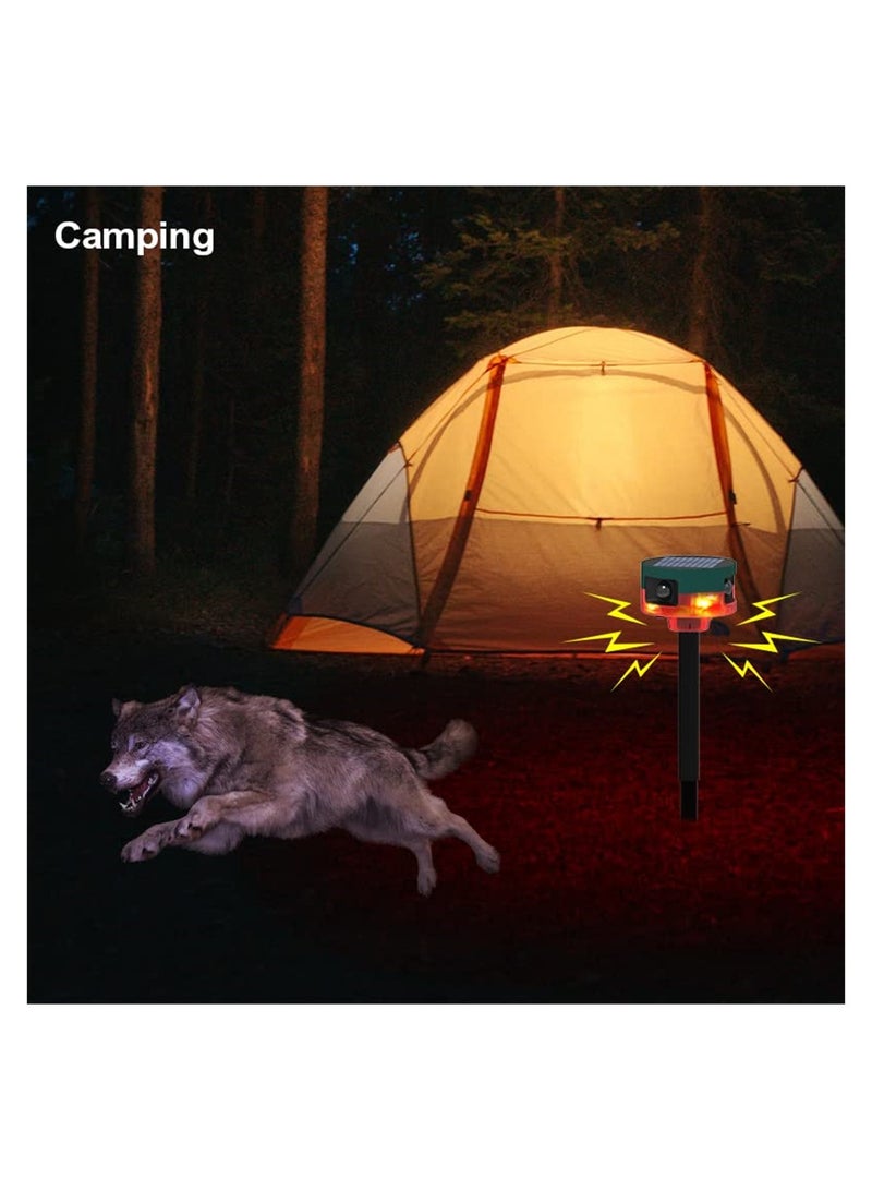 KASTWAVE Solar Outdoor Motion Sensor Alarm, Upgraded 360° Motion Detector Alarm, Support Recording, 129db Loud Siren, 13 Kinds of Sound Strobe Light for Home Farm Barn Villa Yard - Image 5