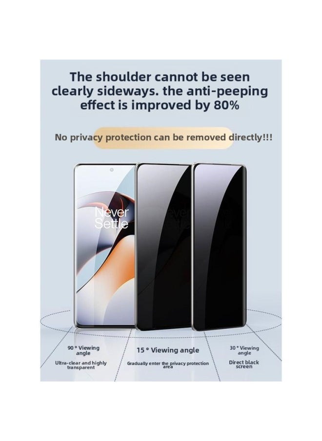Generic - Applicable To One Plus Ace2 Tempered Film One Plus Ace2 Anti-peep Film 1 Ace2 Mobile Phone Film Oneplusace Full Screen Cover-Color:Ultra-clear Diamond Film 50 Times Explosion-proof♦3 Pieces♦Free Artifact + Lens Film + Rear Film-Size:Oneplus Ace2 - Image 1