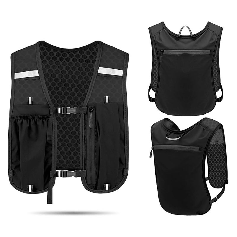 RupeeRise Running Vest with Hydration Bag, 15.75in Lightweight Hydration Vest for Men and Women, Marathon Running Accessories with Bladder Water Bag, Tactical Vest for Outdoor Activities Like Hiking, Cycling - Image 1