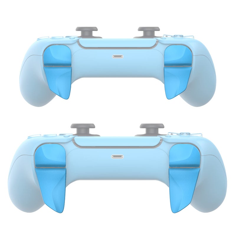 PlayVital Blade 2 Pairs Shoulder Buttons Extension Triggers for ps5 Controller, Game Improvement Adjusters for PS Portal Remote Player, Bumper Trigger Extenders for ps5 Edge - Starlight Blue - Image 5
