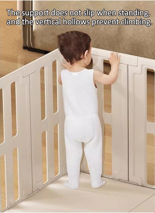 oldlaiben Baby Playpen, 22+1 Panels Baby Playpen, Portable Baby Fence, Indoor Playground Fence, Home Baby Toddler Fence, Can Be Spliced And Combined Freely  - Image 3