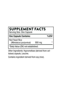 Thorne Choleast-900 Red Yeast Rice Dietary Supplement 120 Capsules  - Image 2