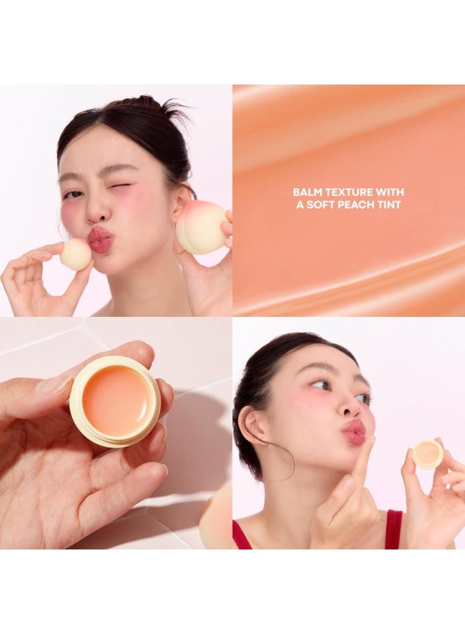 TONYMOLY Mini Peach Lip Balm | Moisturizing Lip Balm | Hydrates, Softens & Protects Dry Lips | Peach Scent | Pack of 1 - Image 3