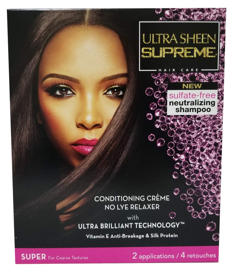 Ultra Sheen Supreme No-lye Relaxer Conditioning Creme Kit, Super, 1 Ea, 1count - Image 1