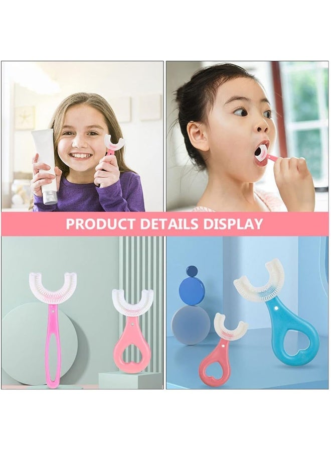 DFBTYG U- Shape Toothbrush 1Set 4Pcs Kids U- Shape Manual Tooth Brushes - Image 5