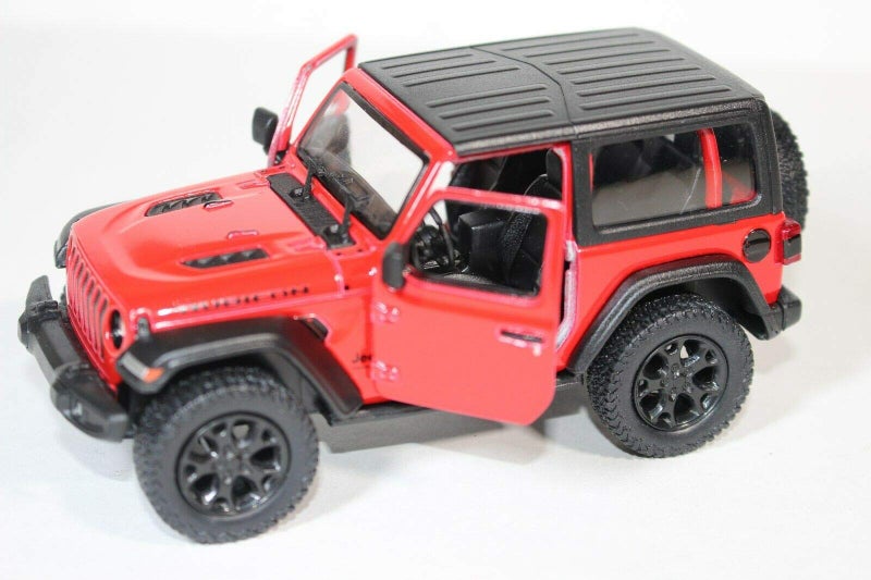 KiNSMART - Jeep Wrangler Rubicon Off Road 4x4 5 inch 1:34 Scale Die Cast Model Replica Toy Car (Red Hardtop) - Image 5