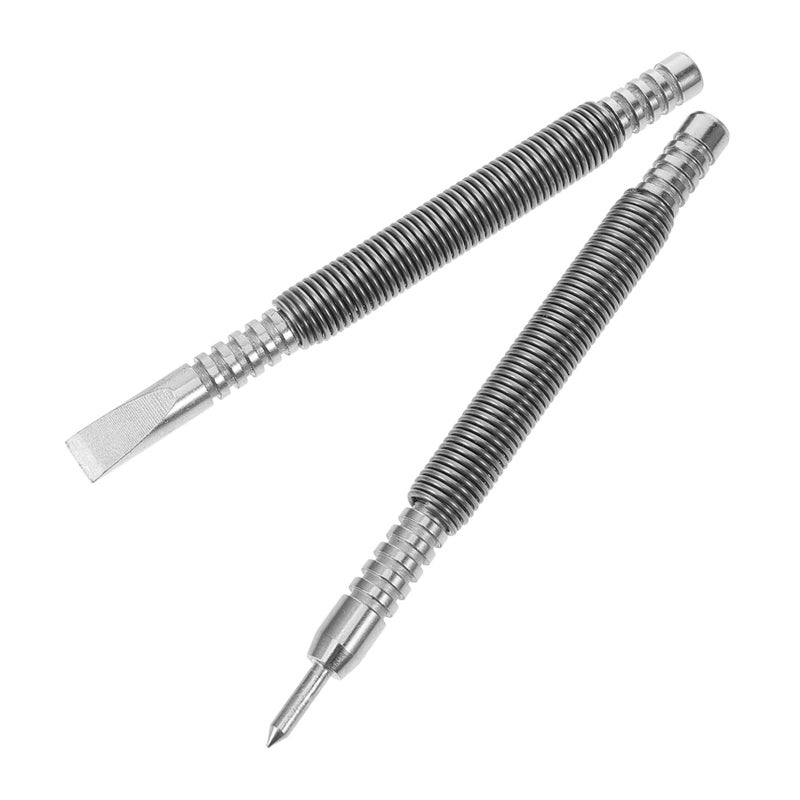 Dual Head Spring Loaded Pin Punch Tool Set Heavy Duty Carbon Steel Nail Set - Image 2