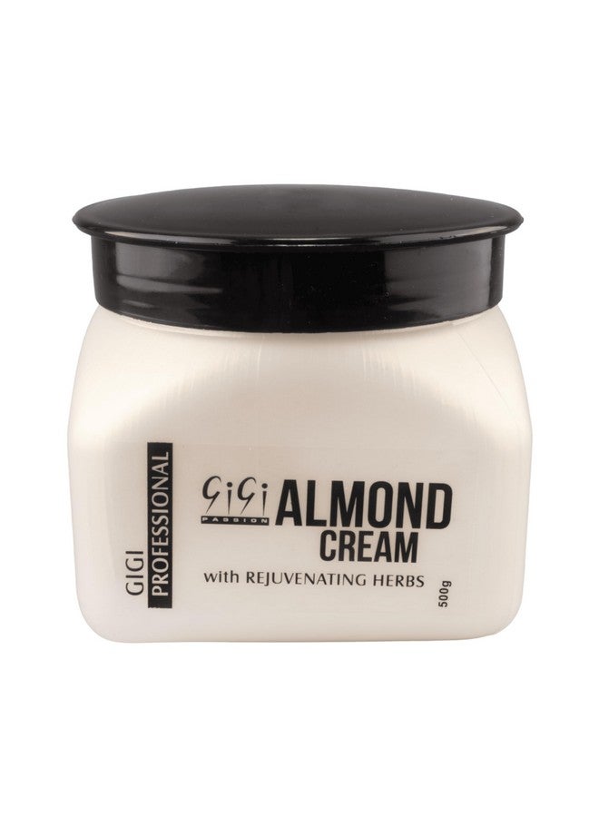 Gigi Amond Cream with Rejuvenating Herbs | Moisturizer for Face, Hands & Body | Skin Cream with Natural Sunscreen For Glowing Skin | Protects for Dryness & Retains Natural Moisture Balance| 500gm