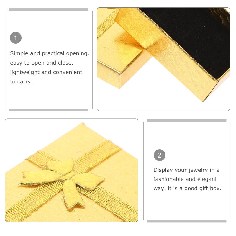 24 Pcs Small Jewelry Box Set Portable Gold Organizer Case For Rings Earrings Necklaces Travel Storage - Image 4