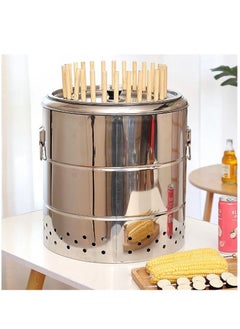 Albawadi Portable BBQ Oven Smokeless Charcoal Grill Stove Stainless Steel 28 Stick  - Image 2