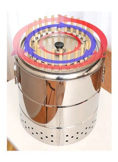 Albawadi Portable BBQ Oven Smokeless Charcoal Grill Stove Stainless Steel 28 Stick  - Image 5